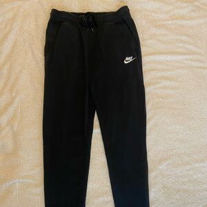 Nike Black Jogger Sweatpants Small S Athletic Joggers Drawstring Lounge Pants